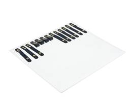 WHITE LEATHERETTE 11 3/4